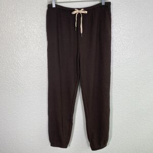 N Philanthrophy Jogger Pants Women Large Zayden Waffle Sweatpants Cozy Comfy NEW